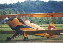 Bücker de l'Aéro-Gruyère (HB-UVB), en visite